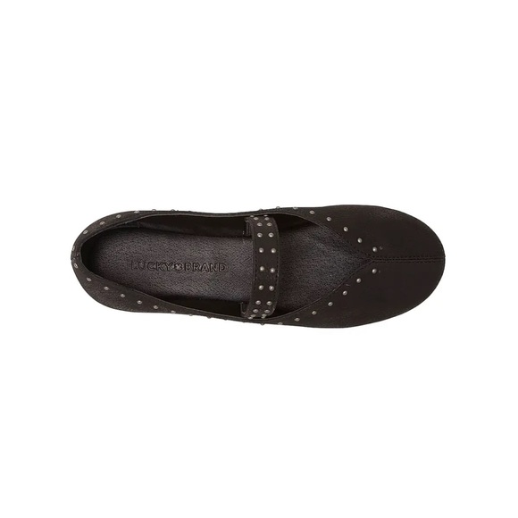 Lucky Brand Girls Studded Mary-Jane's
Flat Shoes Black size 2 Matte  black flats - Picture 5 of 11